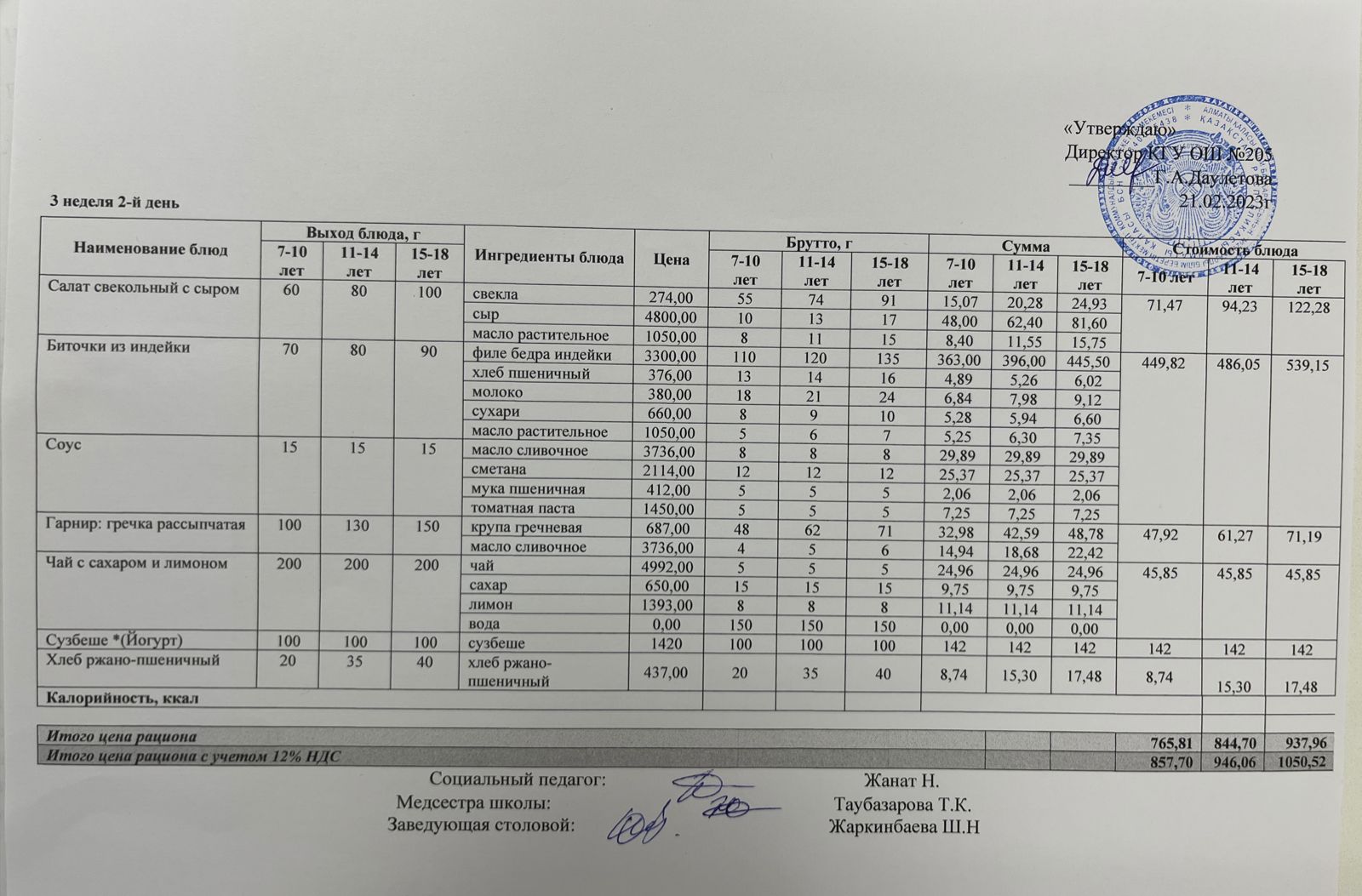 Ас мәзірі