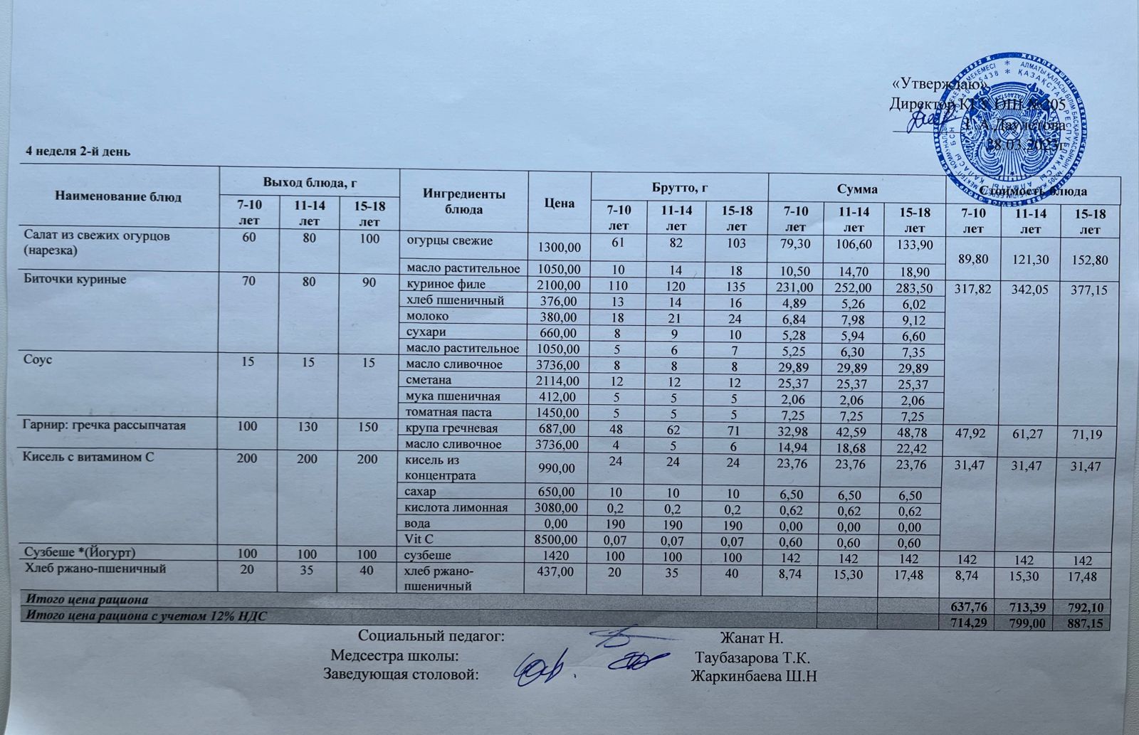 Ас мәзірі