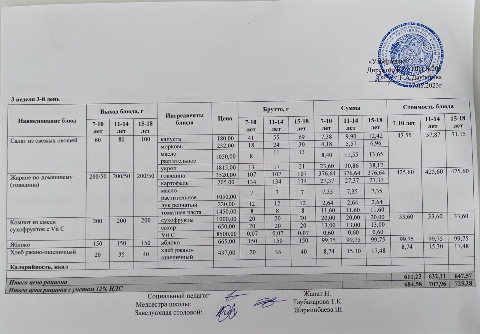 Ас мәзірі